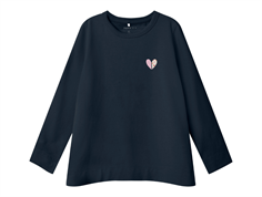 Name It dark sapphire heart top